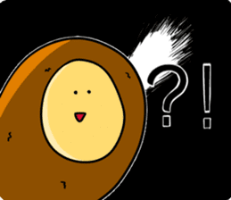 Alien from fried prawn sticker #12507002