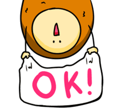 Alien from fried prawn sticker #12507017