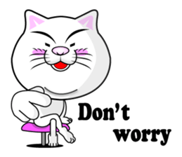 Sticker of the active cat!! ENG ver. sticker #12507170