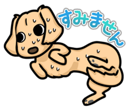 I Love Dachshund (Cream) sticker #12507905