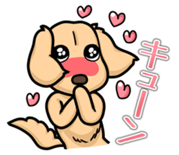 I Love Dachshund (Cream) sticker #12507912