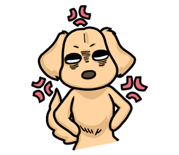 I Love Dachshund (Cream) sticker #12507916