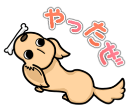 I Love Dachshund (Cream) sticker #12507927