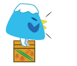 BirdsMt.Fuji simple sticker #12508823