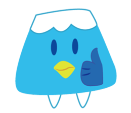 BirdsMt.Fuji simple sticker #12508828