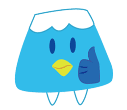 BirdsMt.Fuji simple sticker #12508828
