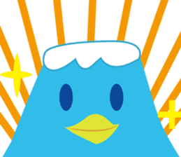 BirdsMt.Fuji simple sticker #12508829