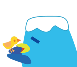 BirdsMt.Fuji simple sticker #12508850