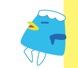 BirdsMt.Fuji simple sticker #12508856
