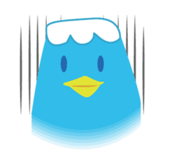 BirdsMt.Fuji simple sticker #12508860