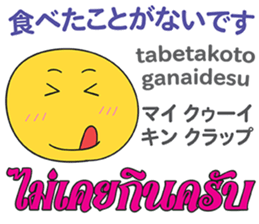 HELLO MAKOTOMARU Thai&Jp Comunication4 sticker #12509198