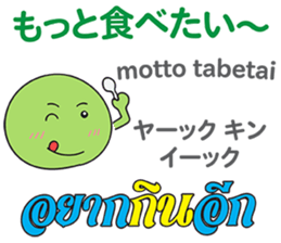 HELLO MAKOTOMARU Thai&Jp Comunication4 sticker #12509213