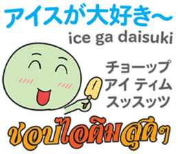HELLO MAKOTOMARU Thai&Jp Comunication4 sticker #12509219