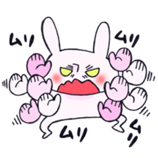 Very strong man rabbit from TSUKKOMI sticker #12509695