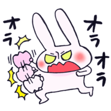 Very strong man rabbit from TSUKKOMI sticker #12509696