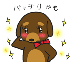 Modest dog3 sticker #12509751