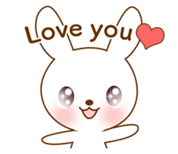 Diary of Shiro&Momo English lovey-dovey sticker #12510112