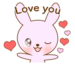 Diary of Shiro&Momo English lovey-dovey sticker #12510113