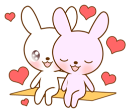 Diary of Shiro&Momo English lovey-dovey sticker #12510116