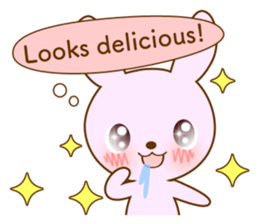 Diary of Shiro&Momo English lovey-dovey sticker #12510119