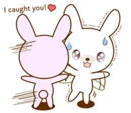 Diary of Shiro&Momo English lovey-dovey sticker #12510121