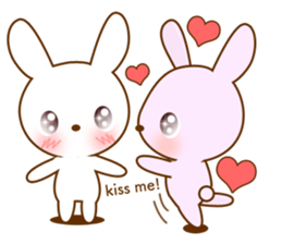 Diary of Shiro&Momo English lovey-dovey sticker #12510123