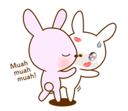 Diary of Shiro&Momo English lovey-dovey sticker #12510125
