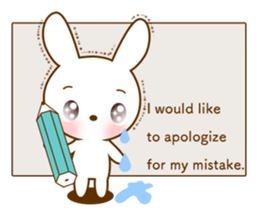 Diary of Shiro&Momo English lovey-dovey sticker #12510141