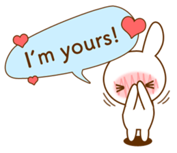 Diary of Shiro&Momo English lovey-dovey sticker #12510144