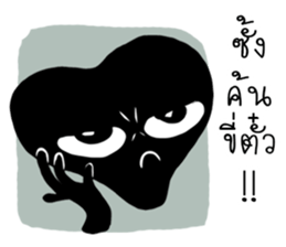 alien black sticker #12510181