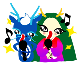 ORYU and foot massage friends sticker #12510874