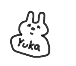 yukasan rabbit sticker #12510970