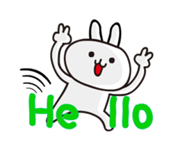 Happy rabbit __dynamic mapping articles sticker #12511294