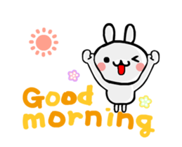 Happy rabbit __dynamic mapping articles sticker #12511295