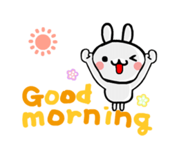 Happy rabbit __dynamic mapping articles sticker #12511295