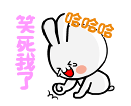Happy rabbit __dynamic mapping articles sticker #12511299