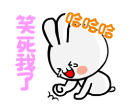 Happy rabbit __dynamic mapping articles sticker #12511299