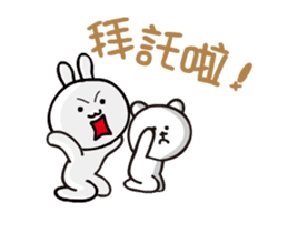 Happy rabbit __dynamic mapping articles sticker #12511302