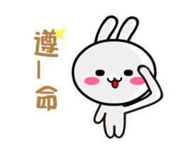 Happy rabbit __dynamic mapping articles sticker #12511314