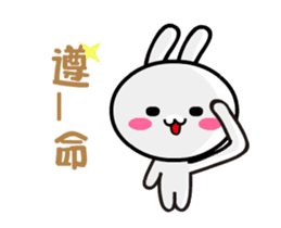 Happy rabbit __dynamic mapping articles sticker #12511314