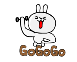 Happy rabbit __dynamic mapping articles sticker #12511316