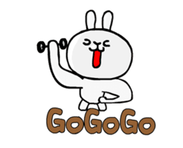 Happy rabbit __dynamic mapping articles sticker #12511316