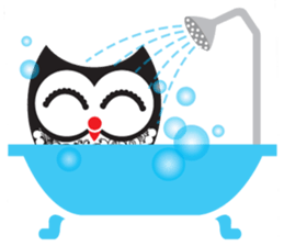 zentangle owl sticker #12511573