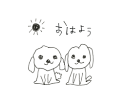 two maltese sticker #12511718