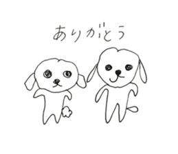 two maltese sticker #12511731