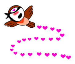 Pleasant sparrow sticker #12511880