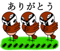 Pleasant sparrow sticker #12511881