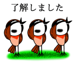 Pleasant sparrow sticker #12511883