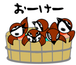 Pleasant sparrow sticker #12511884