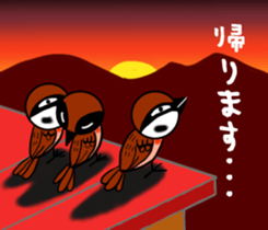 Pleasant sparrow sticker #12511887